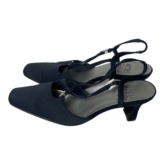 Mootsies Tootsies Shoes - Mooties Tootsies Collection Gayle Kitten Heel Rhinestones Size 6.5